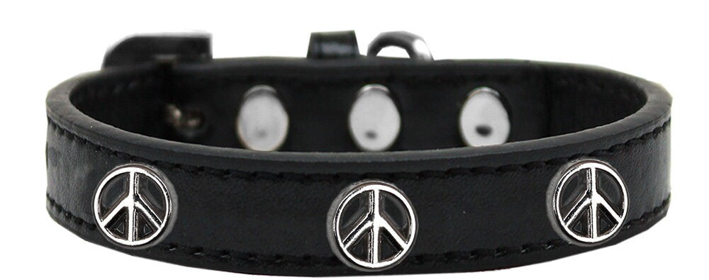 Dog, Puppy and Pet Widget Fashion Collar, "Peace Sign"