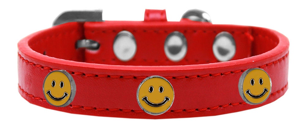 Dog, Puppy and Pet Widget Fashion Collar, "Happy Face"