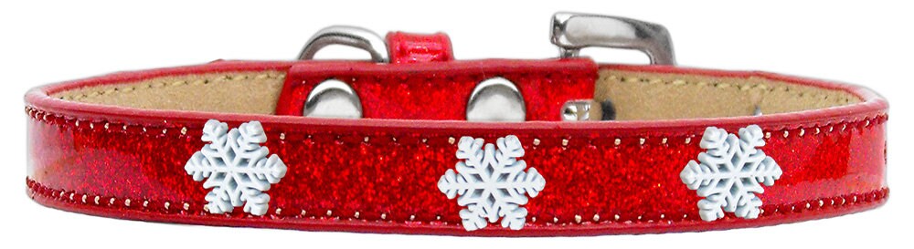 Dog, Puppy & Pet Widget Ice Cream Collar, "Snowflakes"