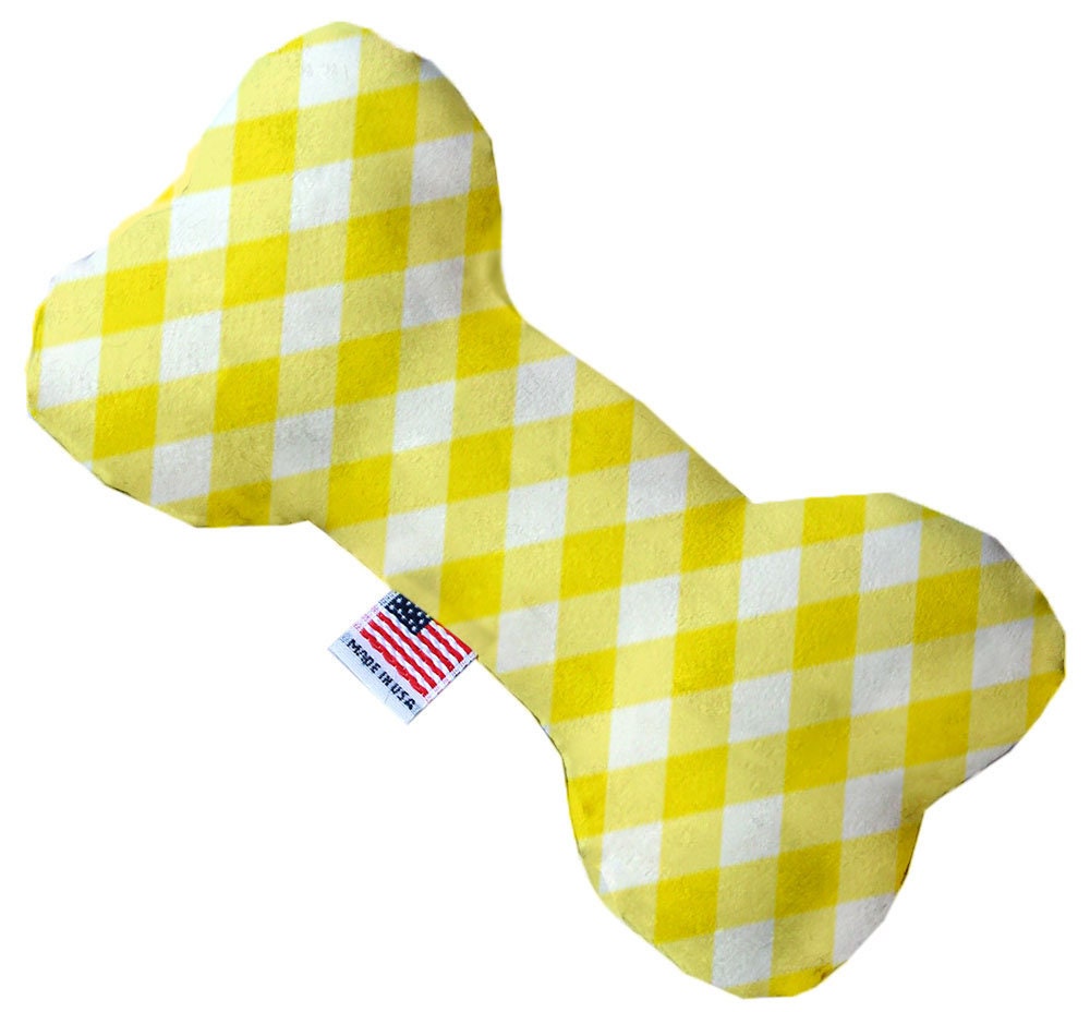 Pet and Dog Plush Heart or Bone Toy, "Plaids Group" (Available in different sizes, and 7 different pattern options!)