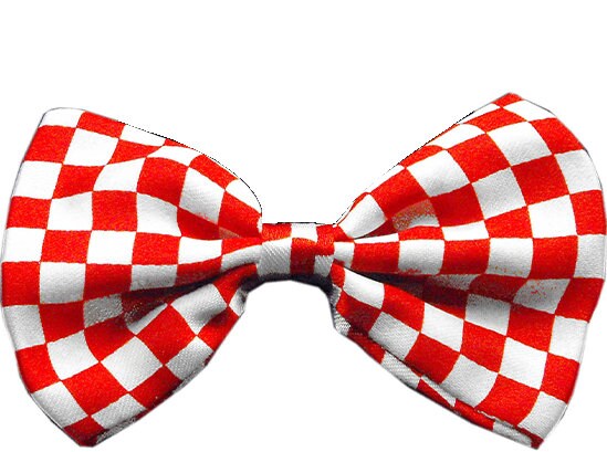 Pet, Dog and Cat Bow Ties, "Checkered" *Choose from Red or Black Checkered!*