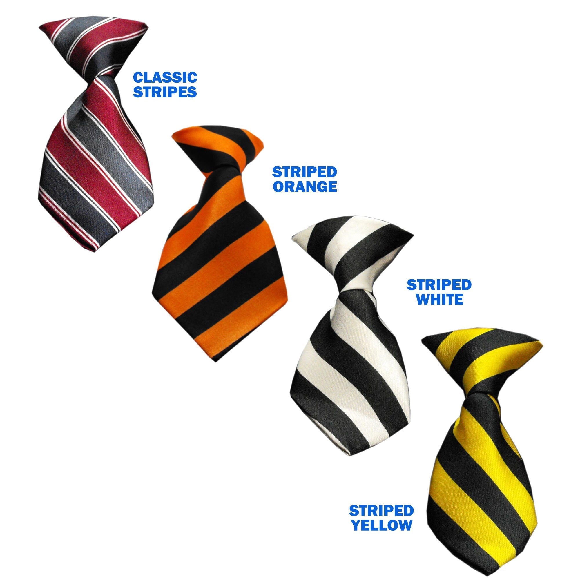 Pet, Dog & Cat Neck Ties, "Stripes Group" *Available in 4 different print options!*