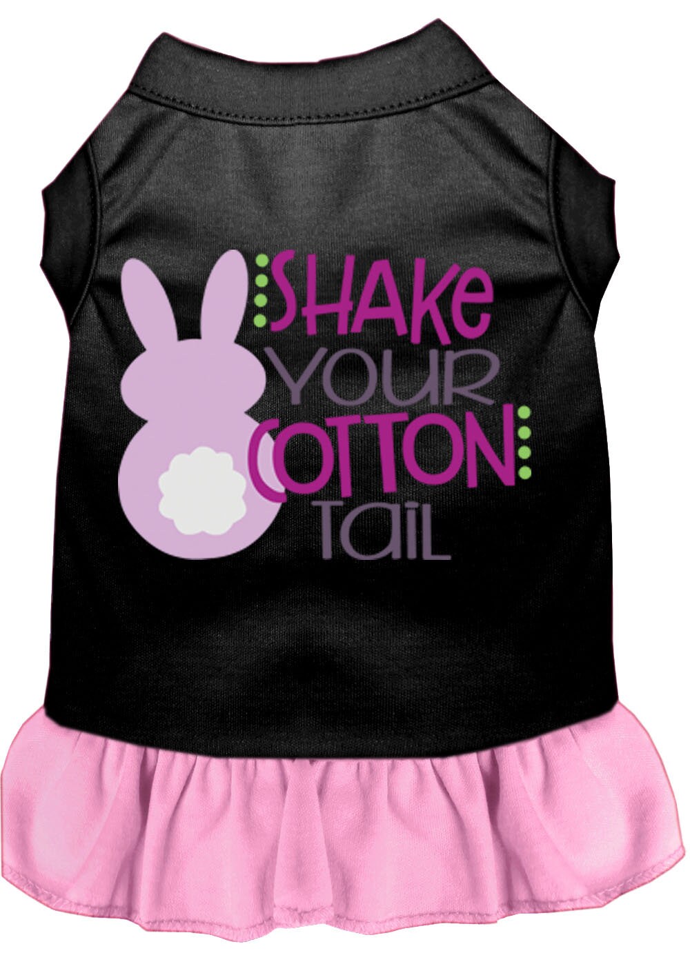 Pet Dog & Cat Dress Screen Printed, "Shake Your Cotton Tail"