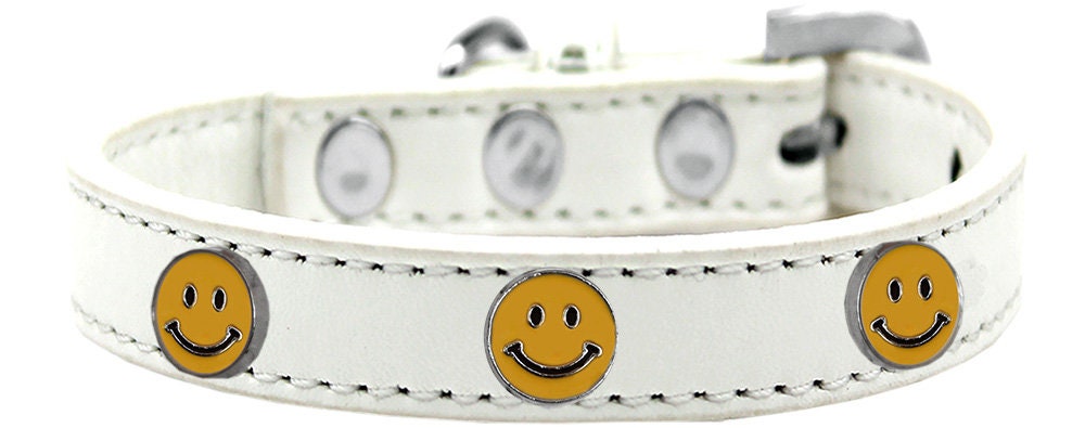 Dog, Puppy and Pet Widget Fashion Collar, "Happy Face"