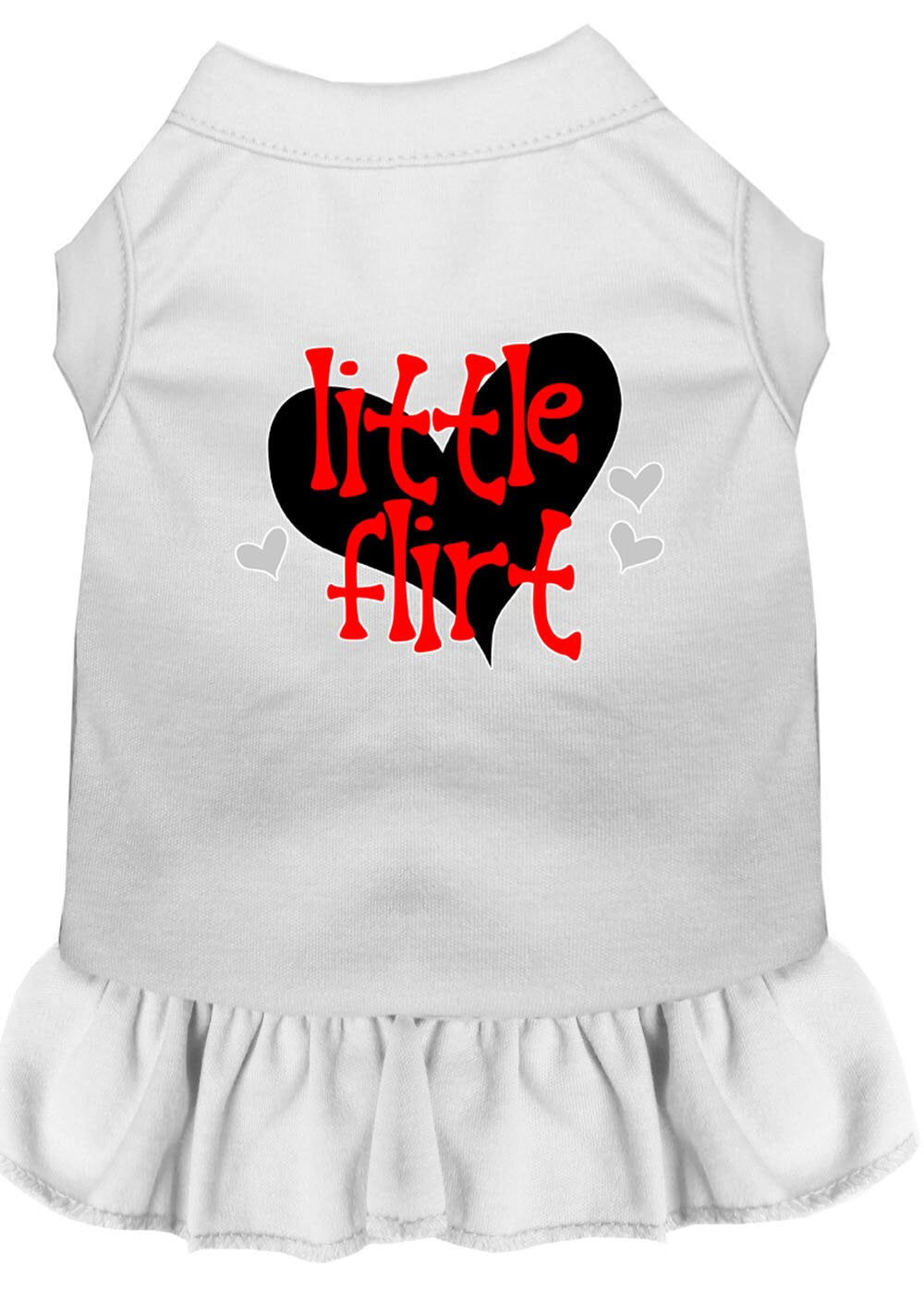 Dog Dress, Pet Dog & Cat Dress Screen Printed, "Little Flirt"