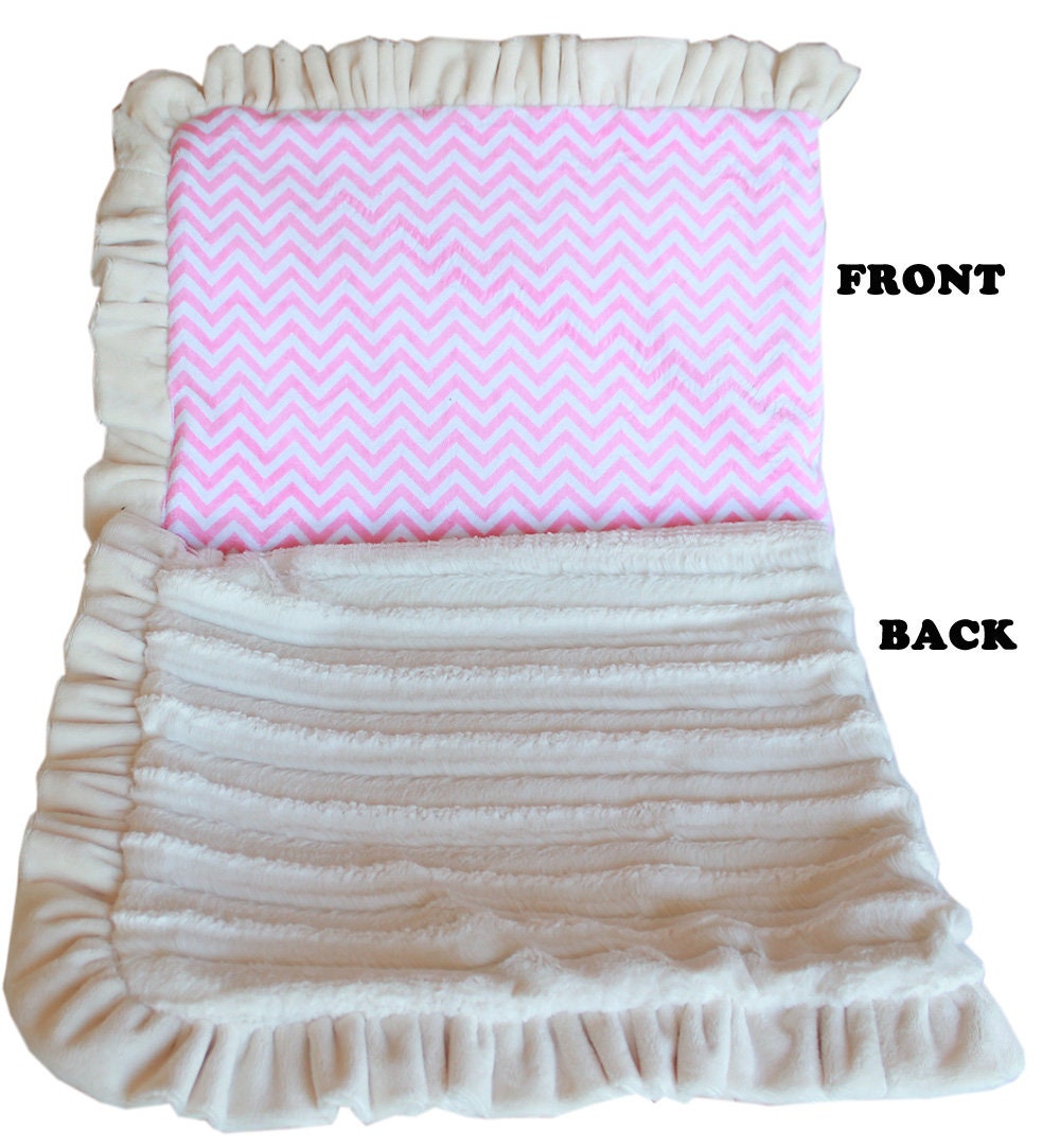 Dog, Puppy & Pet or Cat Sleepytime Cuddle Blankets, "Chevrons" (Choose from: Pink or Black!)