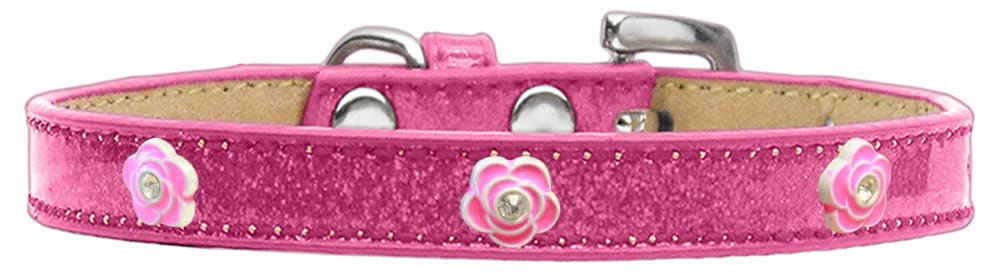 Dog, Puppy & Pet Widget Ice Cream Collar, "Bright Pink Rose"