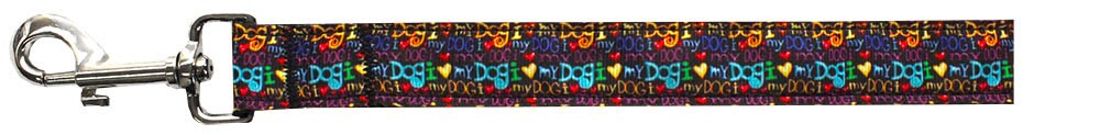 Pet Dog & Cat Nylon Collar or Leash, "I Love My Dog"