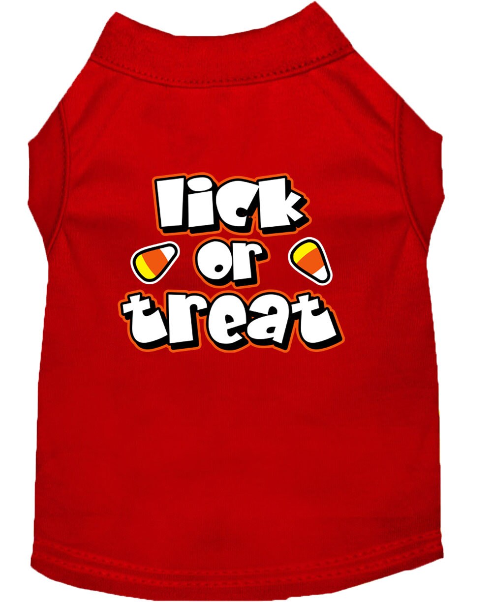 Halloween Pet Dog & Cat Shirt Screen Printed, "Lick or Treat"