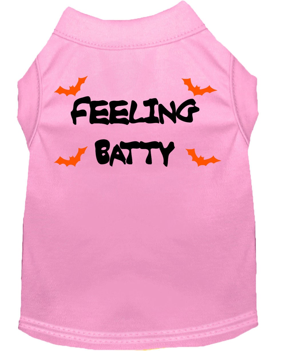 Halloween Pet Dog & Cat Shirt Screen Printed, "Feeling Batty"