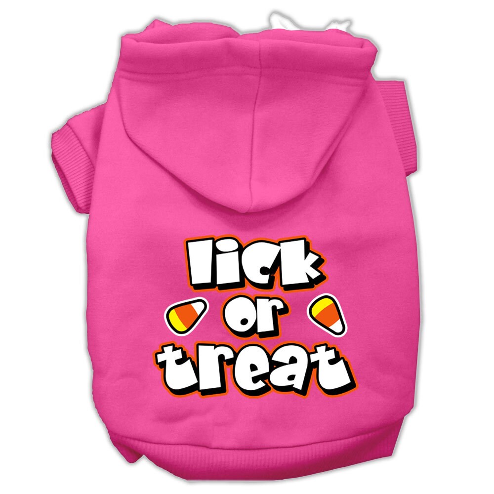 Halloween Pet, Dog & Cat Hoodie Screen Printed, "Lick or Treat"