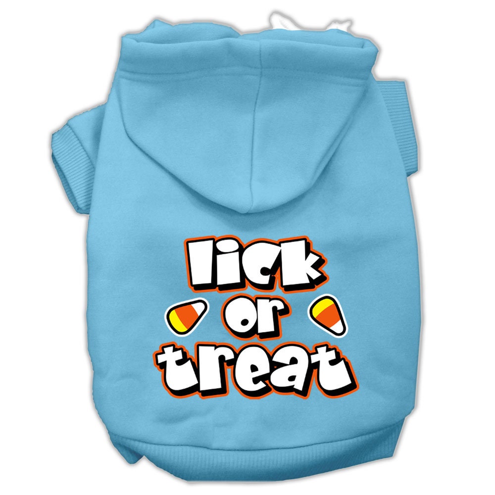 Halloween Pet, Dog & Cat Hoodie Screen Printed, "Lick or Treat"