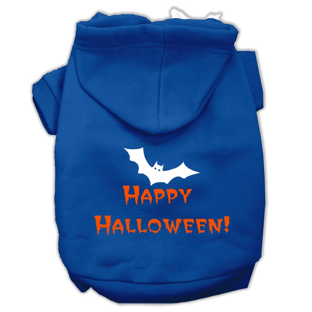 Halloween Pet, Dog & Cat Hoodie Screen Printed, "Happy Halloween"