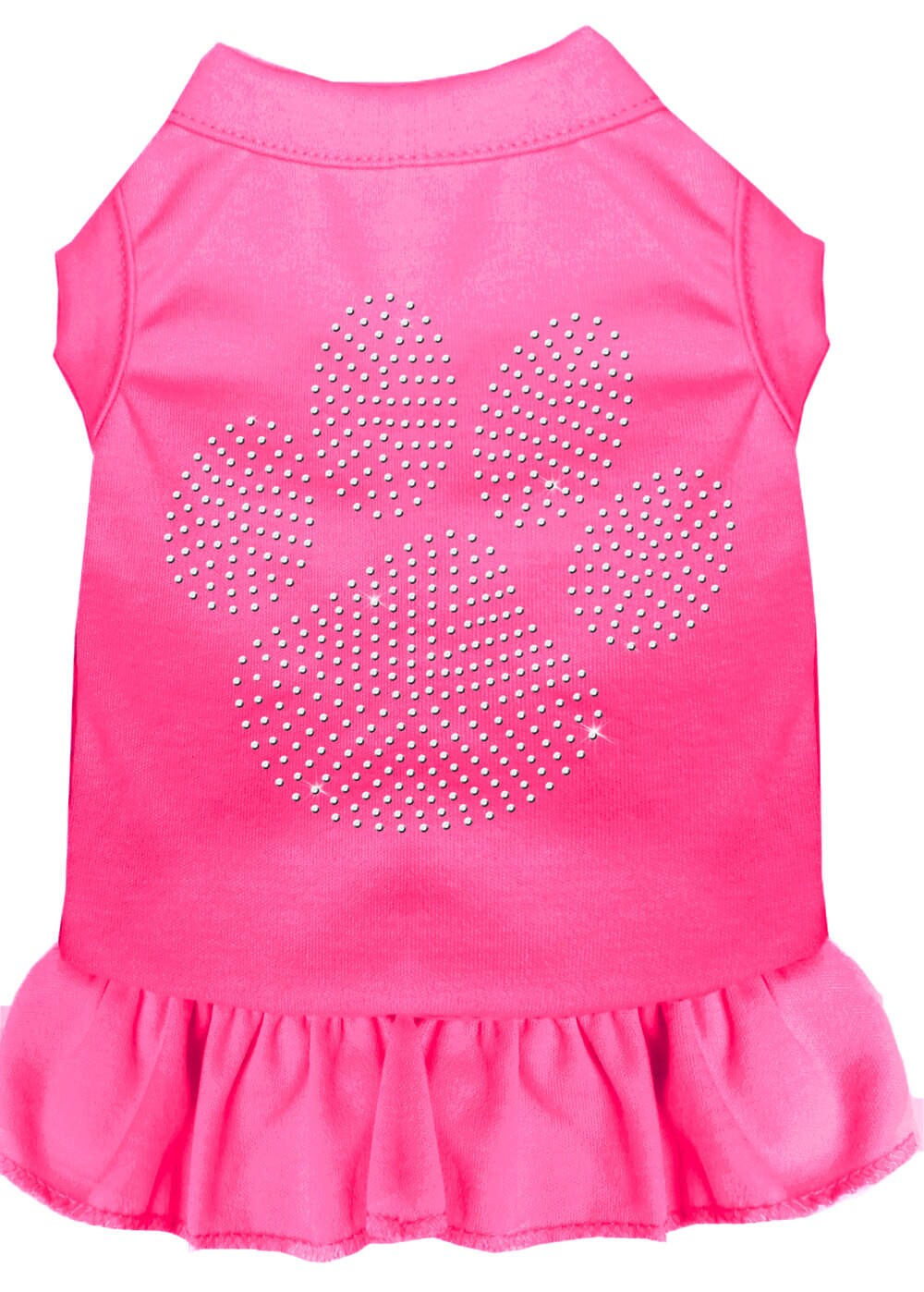 Pet Dog & Cat Dress Rhinestone, "Clear Paw"