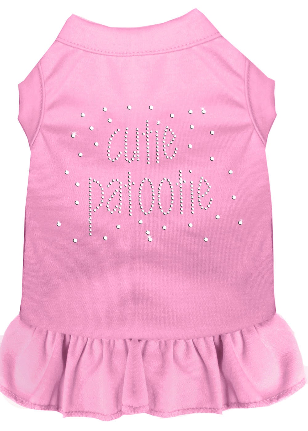 Pet Dog & Cat Dress Rhinestone, "Cutie Patootie"