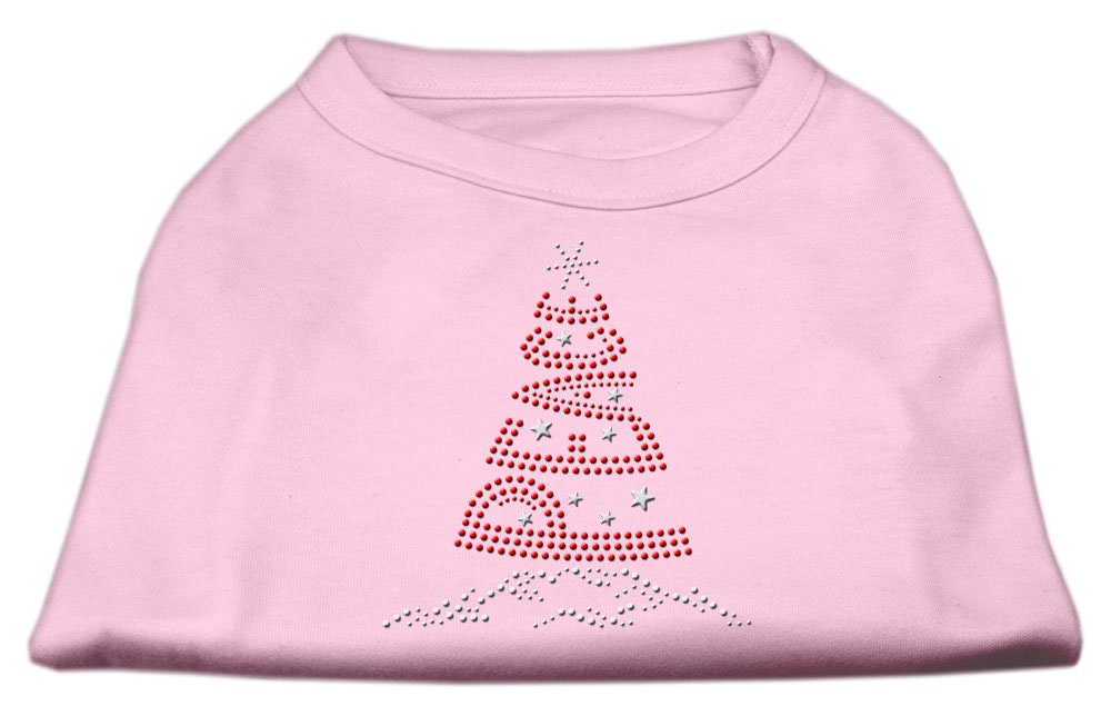 Christmas Pet Dog & Cat Shirt Rhinestone, "Peace Tree"