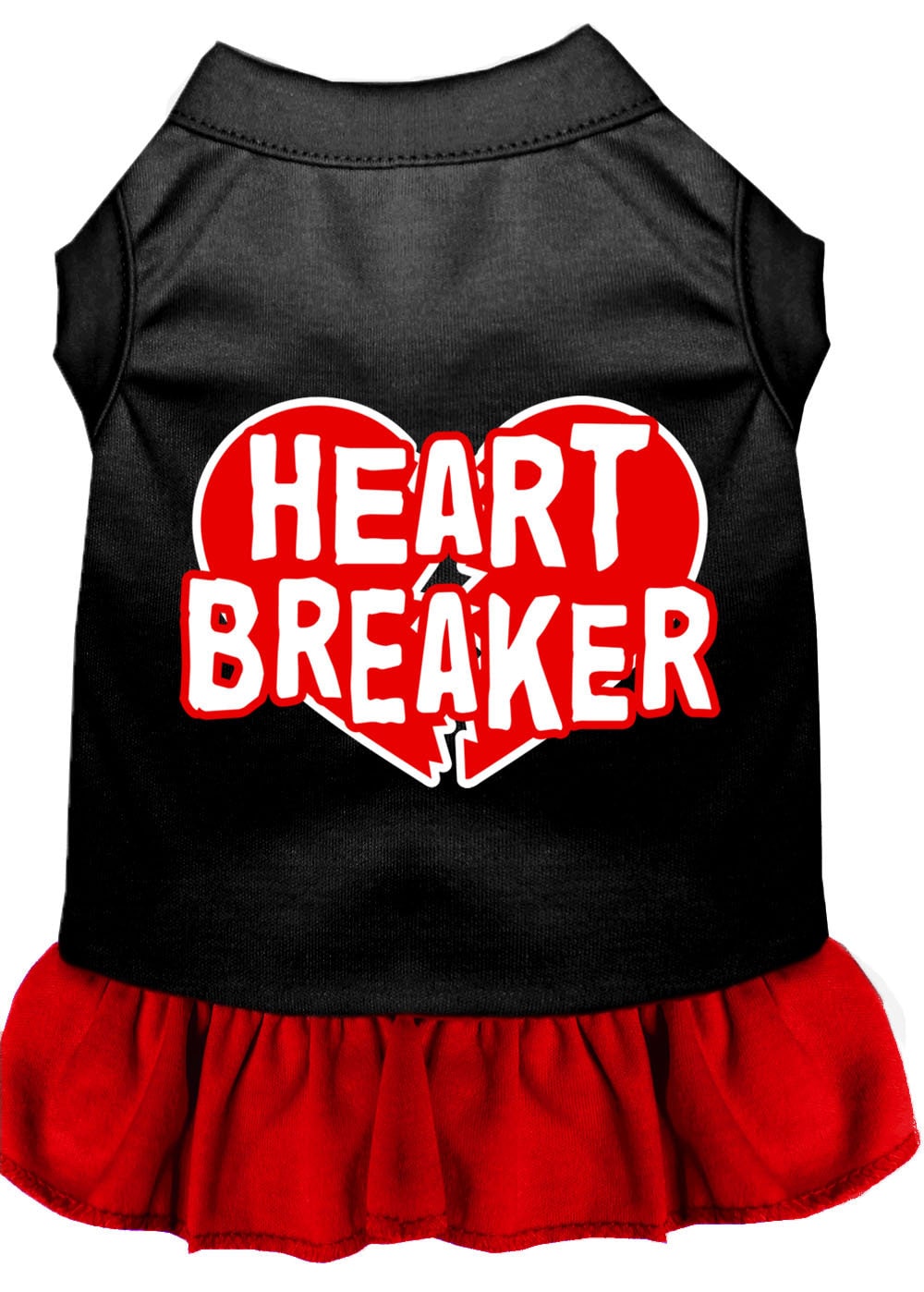 Pet Dog & Cat Dress Screen Printed, "Heart Breaker"