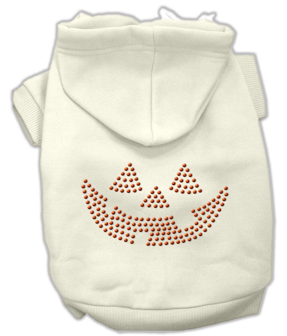 Halloween Pet Dog & Cat Hoodie Rhinestone, "Jack O' Lantern"