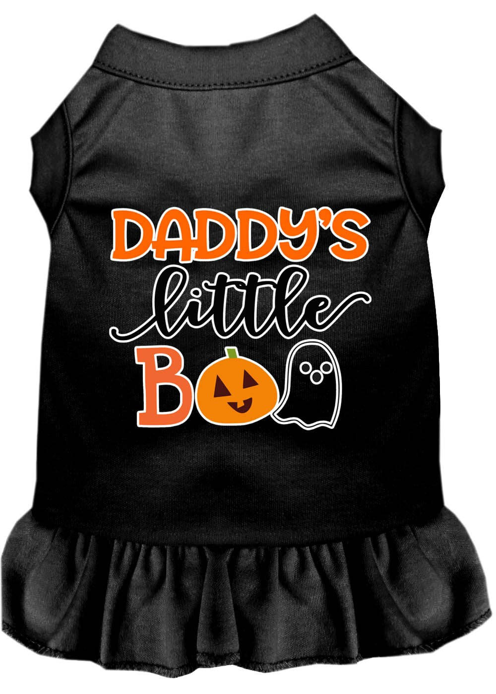 Halloween Pet Dog & Cat Dress Screen Printed, "Daddy's Little Boo"