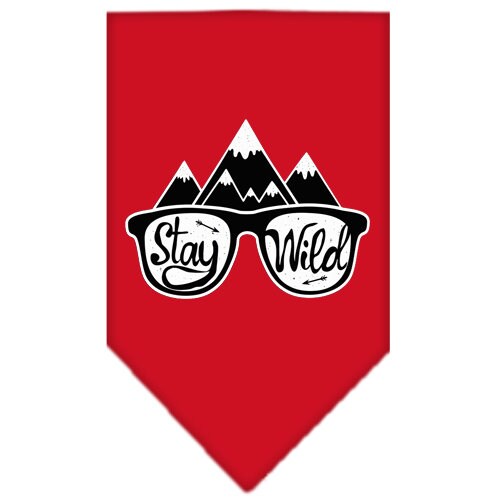 Dog Bandana Screen Printed, "Stay Wild"