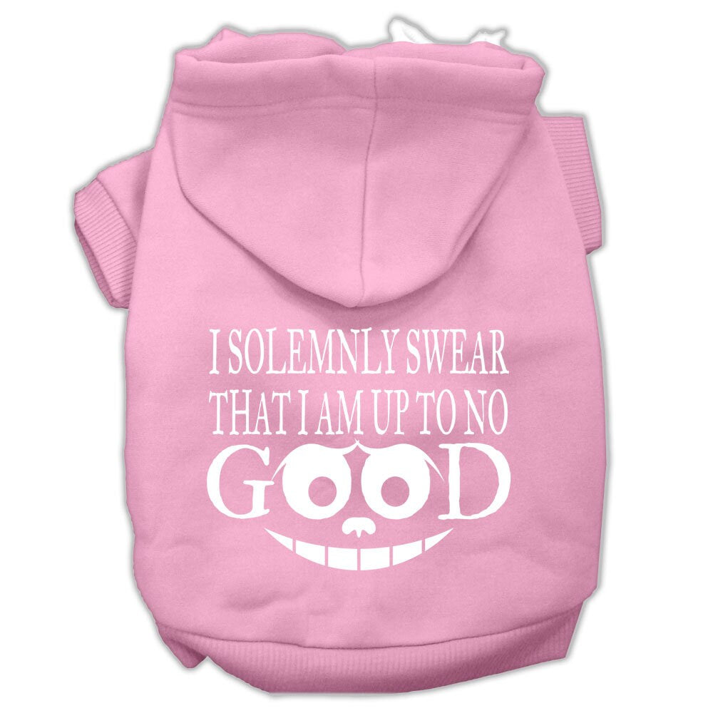 Pet Dog & Cat Hoodie Screen Printed, "I Solemnly Swear That I Am Up To No Good"