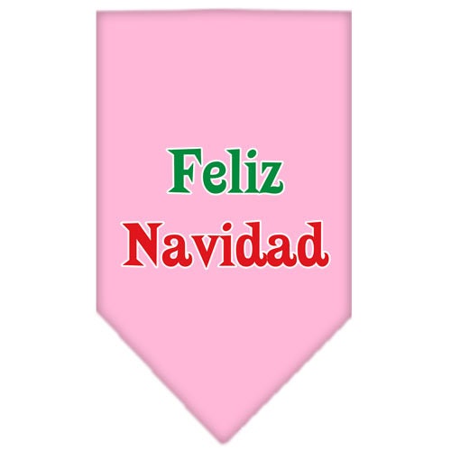 Christmas Pet and Dog Bandana Screen Printed, "Feliz Navidad"