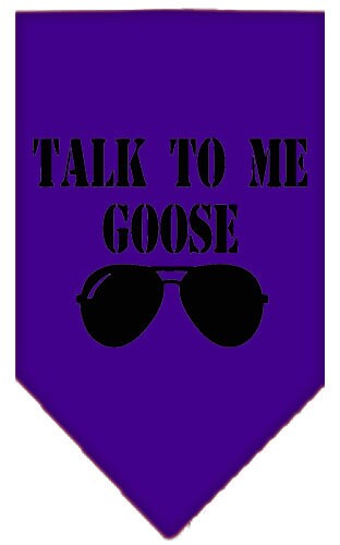 Pet and Dog Bandana Screen Printed, "Talk To Me Goose"