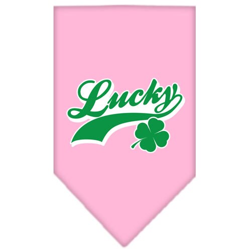 Pet and Dog Bandana Screen Printed,  "Lucky Swoosh"