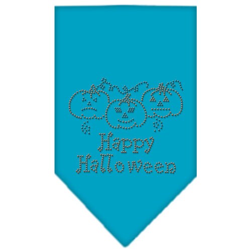 Halloween Pet and Dog Bandana Rhinestone, "Happy Halloween"