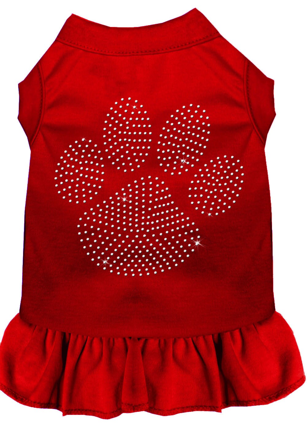 Pet Dog & Cat Dress Rhinestone, "Clear Paw"