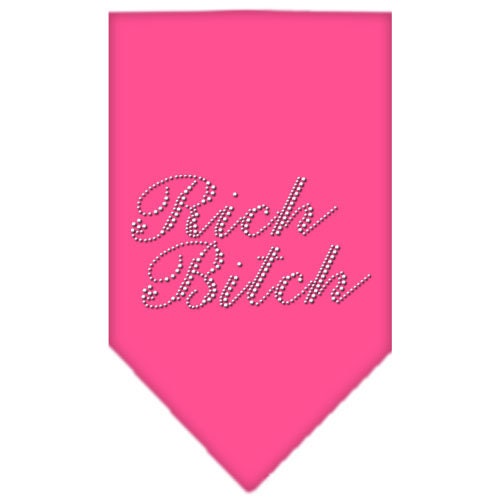 Pet and Dog Bandana Rhinestone, "Rich Bitch"