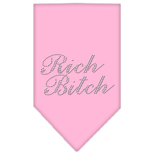 Pet and Dog Bandana Rhinestone, "Rich Bitch"