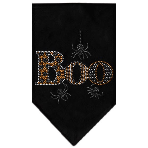 Halloween Pet and Dog Bandana Rhinestone, "Boo"