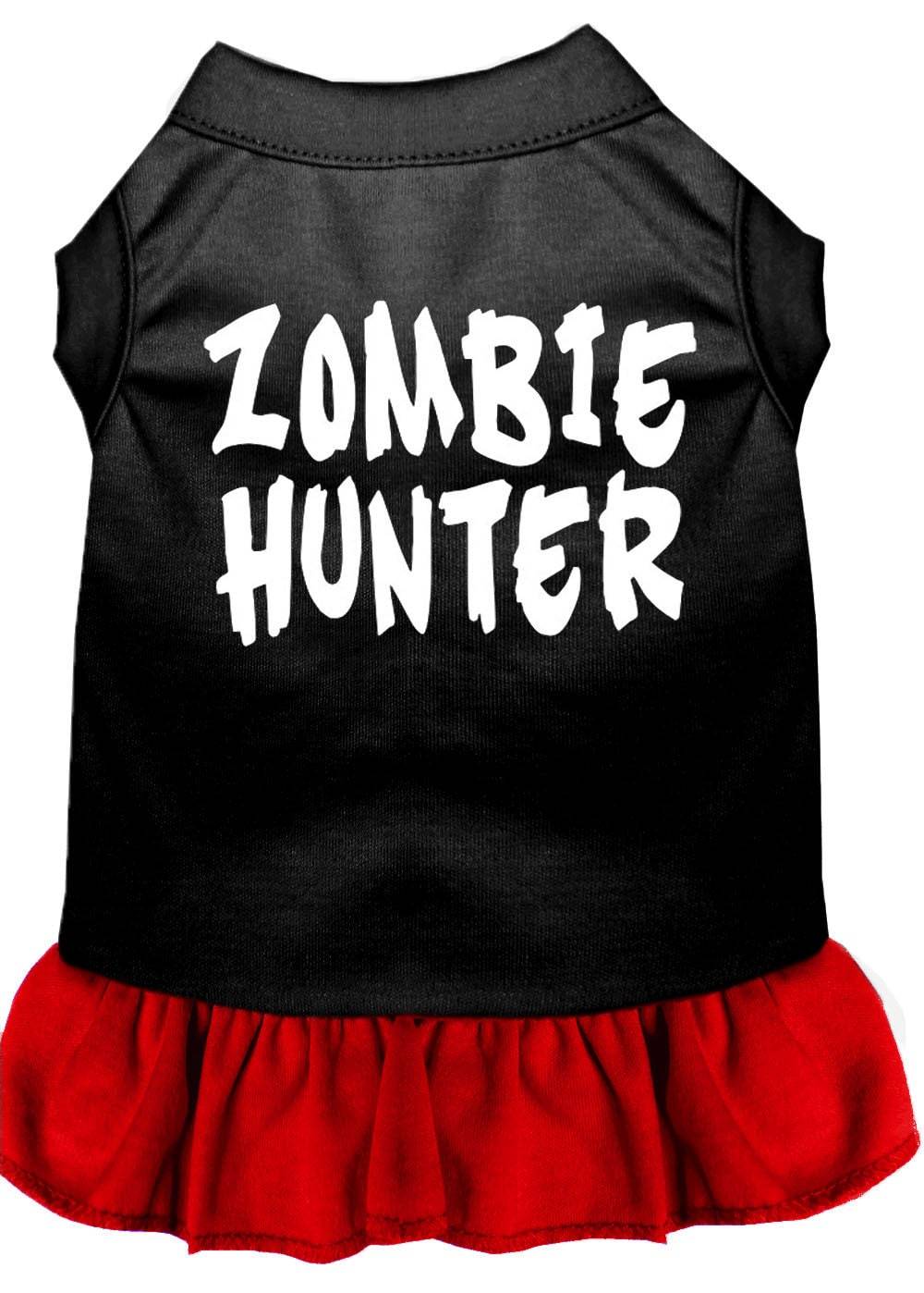 Halloween Pet Dog & Cat Dress Screen Printed, "Zombie Hunter"