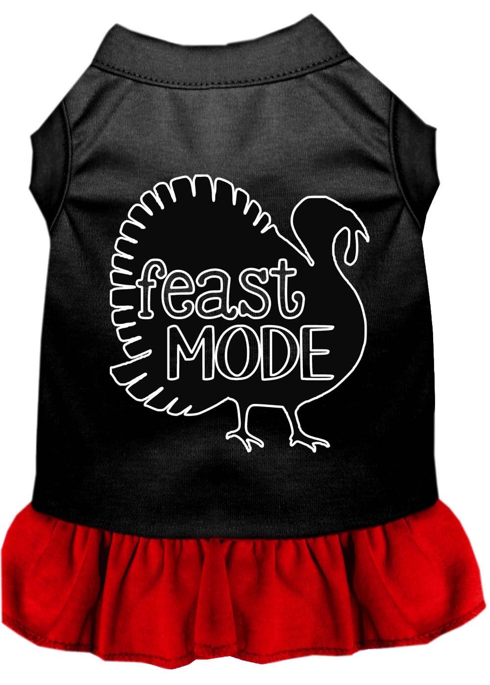 Thanksgiving Pet Dog & Cat Dress Screen Printed, "Feast Mode"