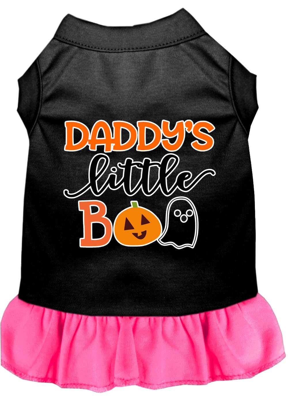 Halloween Pet Dog & Cat Dress Screen Printed, "Daddy's Little Boo"