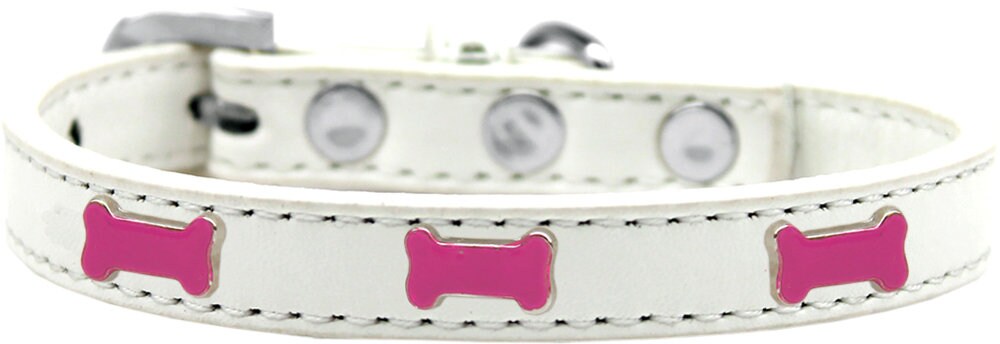 Dog, Puppy & Pet Widget Fashion Collar, "Pink Bone"