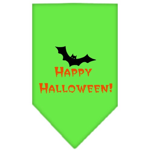 Halloween Pet and Dog Bandana Screen Printed, "Happy Halloween"