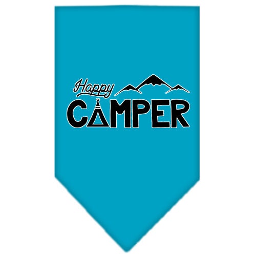 Pet and Dog Bandana Screen Printed, "Happy Camper"