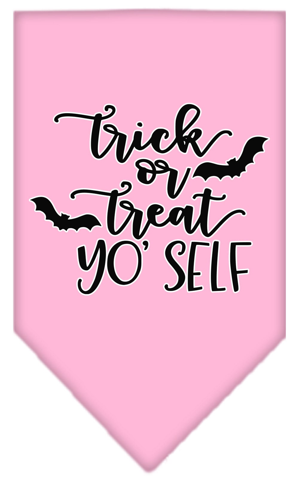 Halloween Pet and Dog Bandana Screen Printed, "Trick Or Treat Yo' Self"