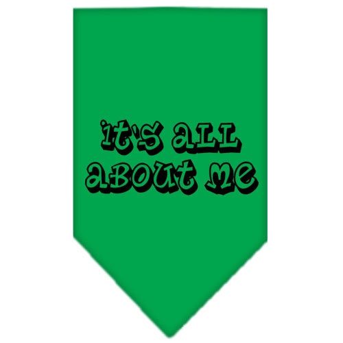 Pet and Dog Bandana Screen Printed, "It's All About Me"