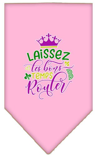 Pet and Dog Bandana Screen Printed, "Laissez Les Bons Temps Rouler"