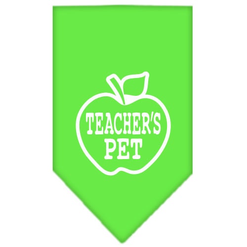 Pet and Dog Bandana Screen Printed, "Teachers Pet"