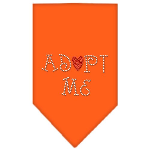 Pet and Dog Bandana Rhinestone, "Adopt Me"