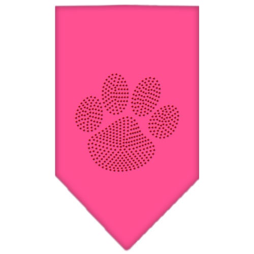 Pet and Dog Bandana Rhinestone, "Paw Red"