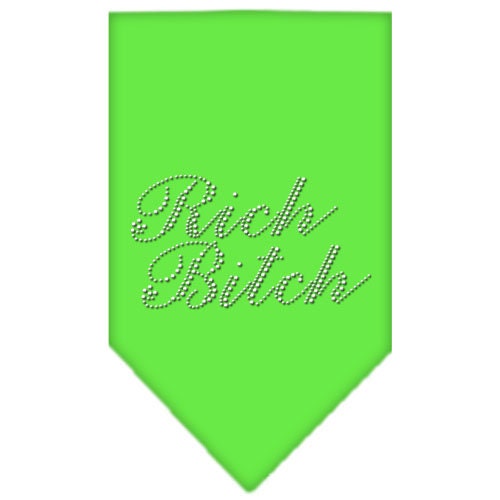 Pet and Dog Bandana Rhinestone, "Rich Bitch"