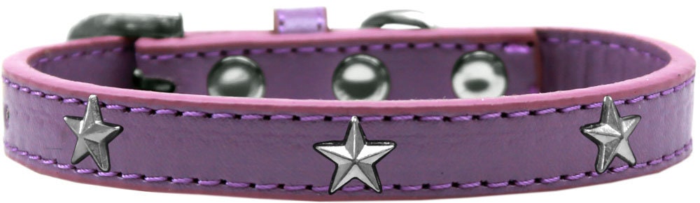 Dog, Puppy & Pet Widget Fashion Collar, "Silver Star"