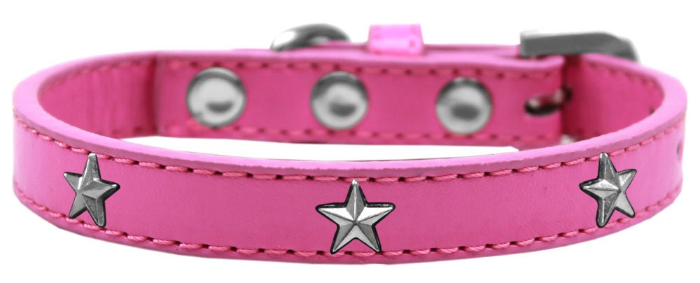 Dog, Puppy & Pet Widget Fashion Collar, "Silver Star"