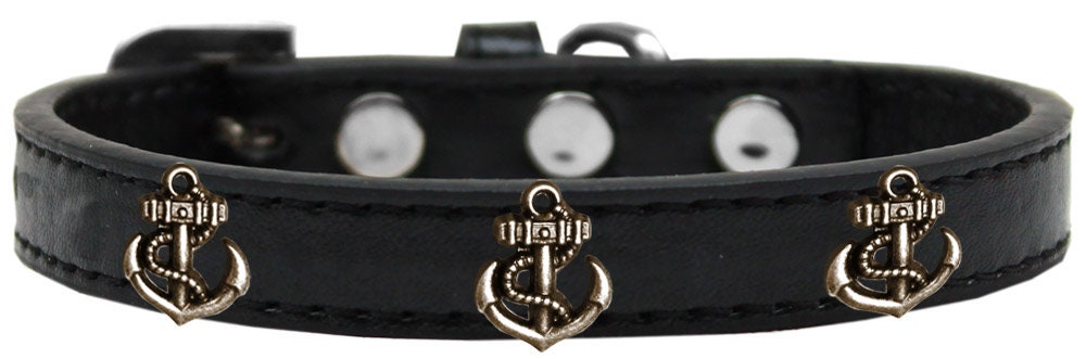 Dog, Puppy & Pet Widget Fashion  Collar, "Bronze Anchor"