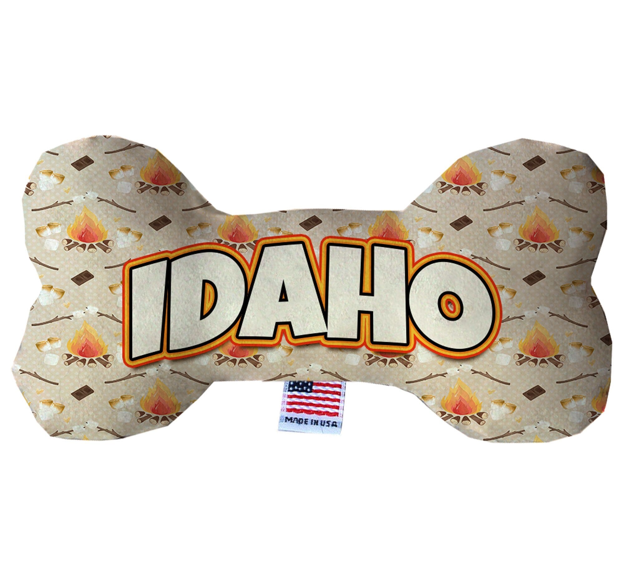 Pet & Dog Plush Bone Toys, "Idaho State Options" (Available in different pattern options)